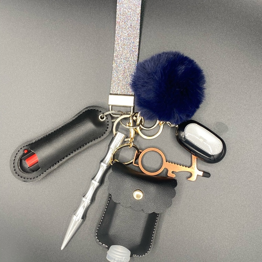 Sparkles & Fluff Self Defense Handmade Keychains